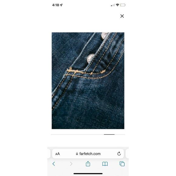 Current Elliott The Exposed Fly Vintage Crop Jean Fray Hem in Bermuda - Picture 9 of 12